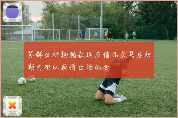 苏群分析杨瀚森适应情况交易后短期内难以获得出场机会